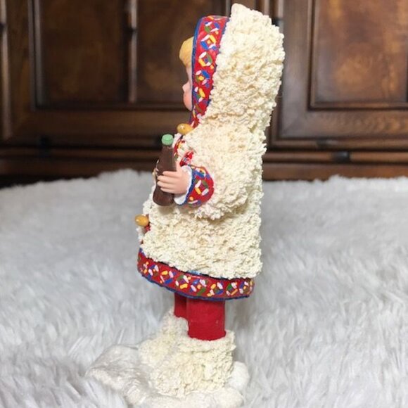 Vintage 2pc Coca-Cola x Madame Alexander 'Off to the North Pole' Figurine Set - Picture 7 of 16